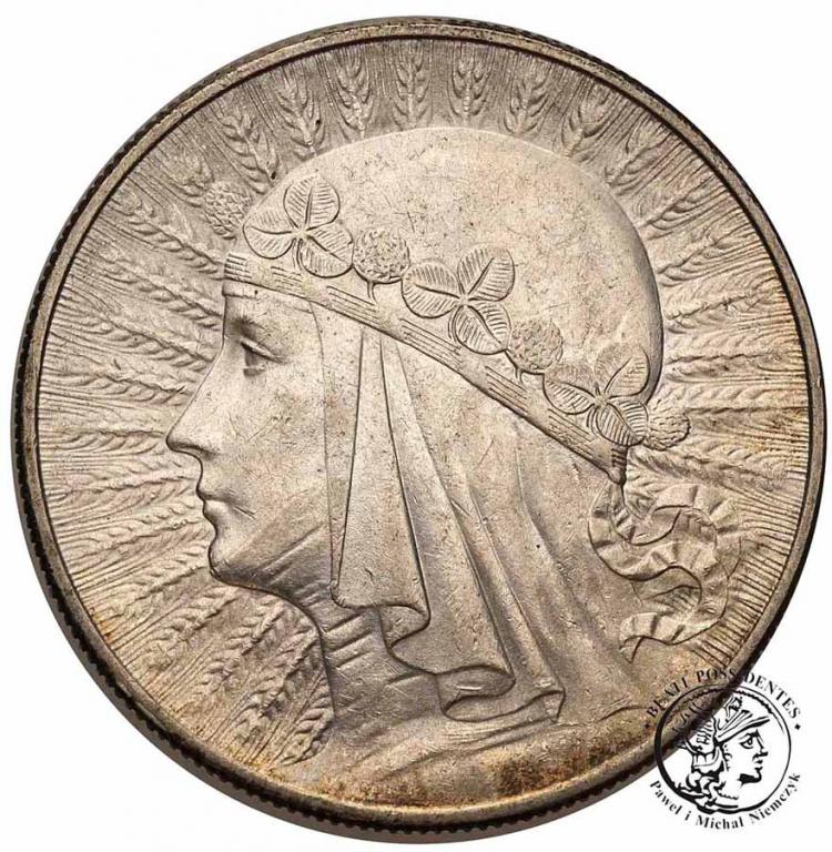 10 złotych 1932 głowa kobiety bez znaku st.2-