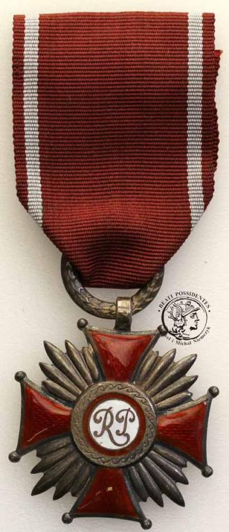 Polska srebrny Krzyż Zasługi - Bierut st. bdb