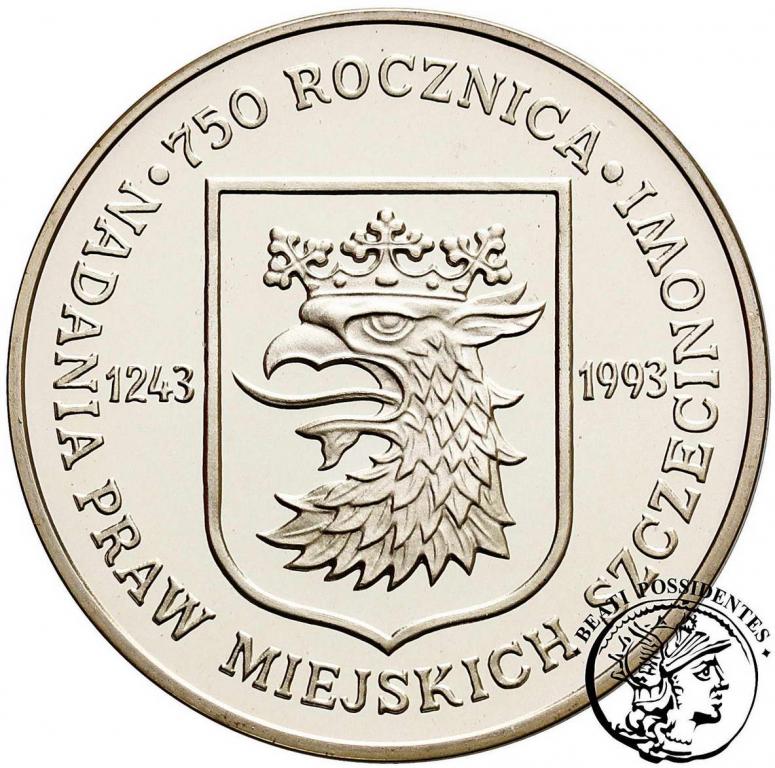 200 000 złotych 1993 Szczecin prawa miejskie st.L-