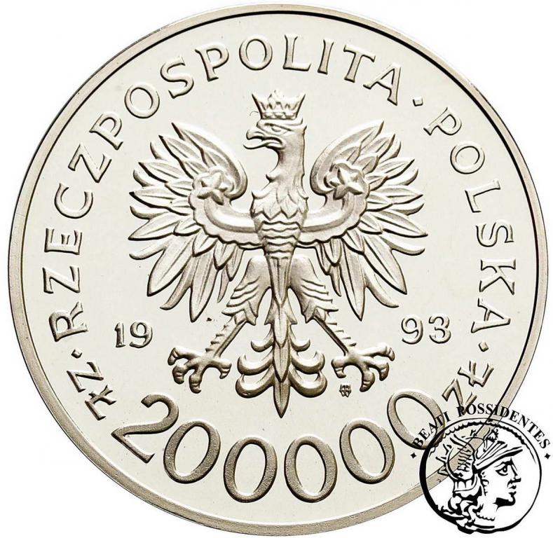 200 000 złotych 1993 Szczecin prawa miejskie st.L-