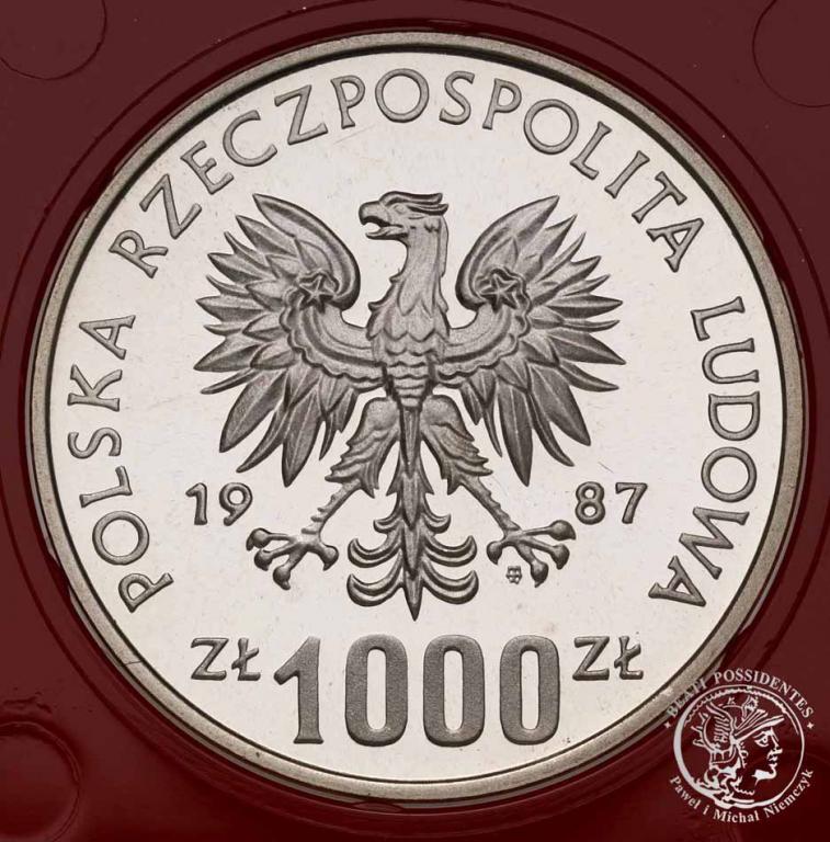 PRÓBA Srebro 1000 złotych 1987 Wratislavia st.L