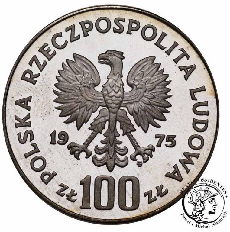 Polska PRL 100 złotych 1975 Modrzejewska st.L-