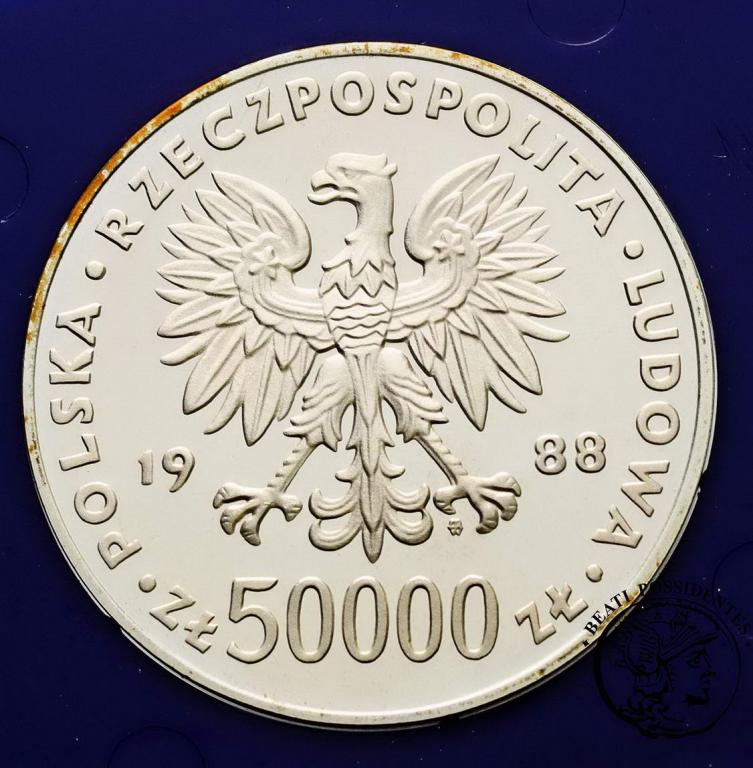 Polska 50 000 złotych 1988 Piłsudski st. L-