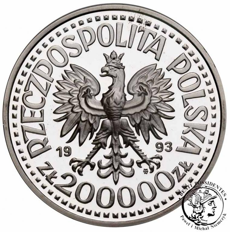 Polska III RP 200 000 złotych 1993 Ruch oporu stL-