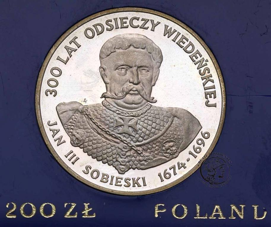 Polska PRL 200 złotych 1983 Jan III Sobieski st.L-