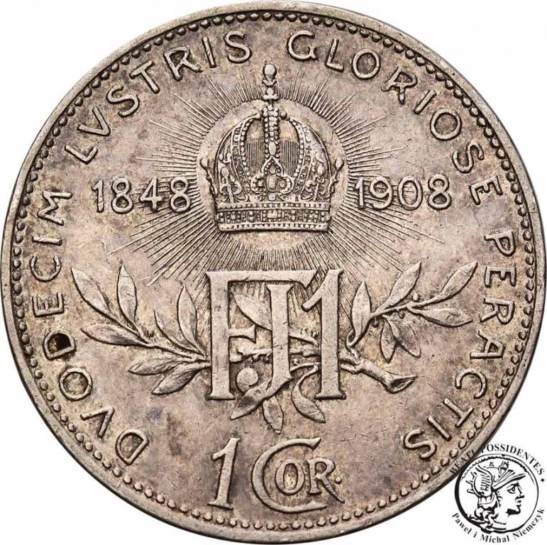 Austria 1 korona 1908 Jubileusz st. 2
