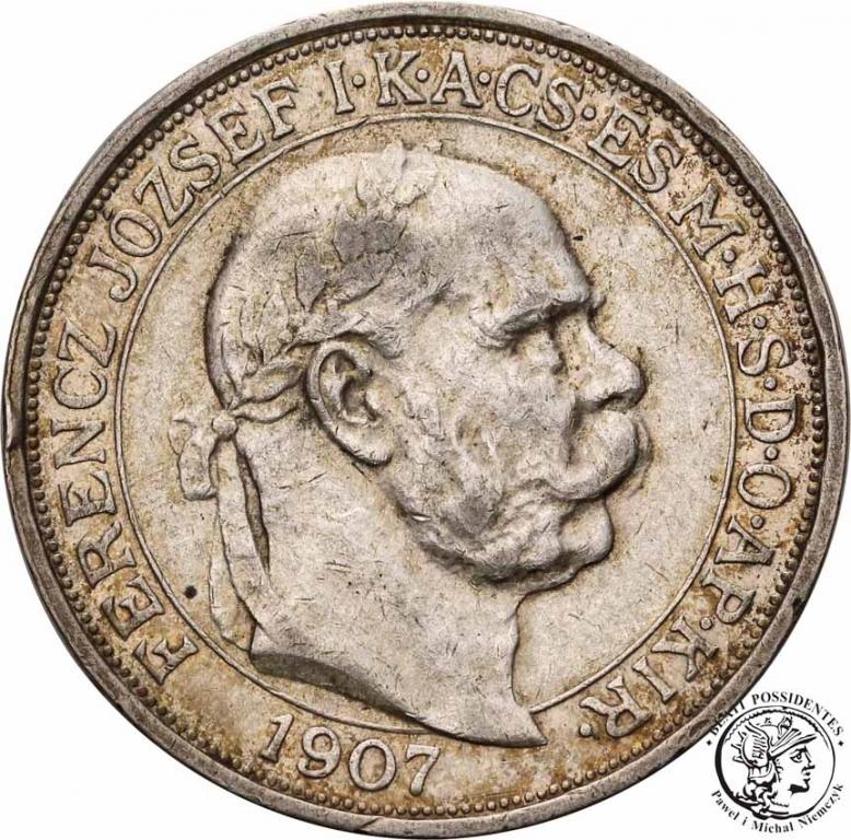 Węgry 5 koron 1907 st. 2