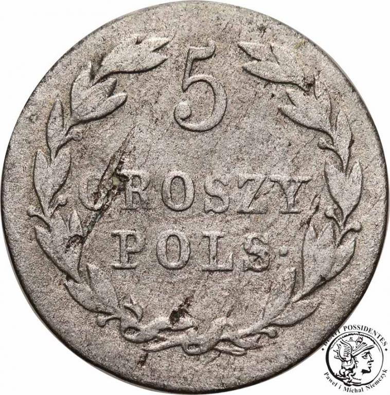 Polska 5 groszy 1821 IB Aleksander I st. 3-