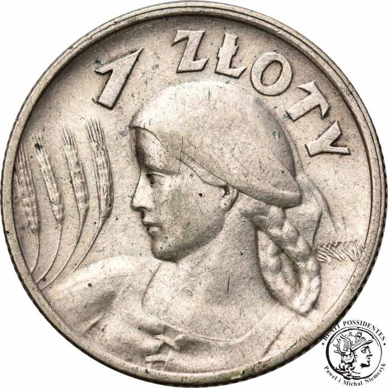 Polska 1 złoty 1925 kobieta z kłosami st. 2-/3+