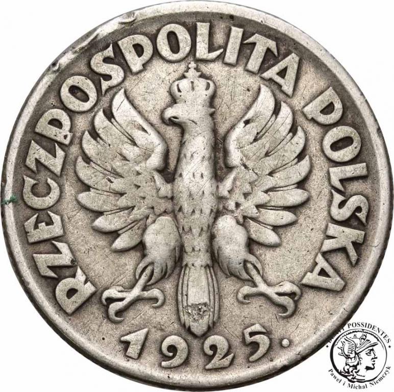 Polska 1 złoty 1925 kobieta z kłosami st. 3-
