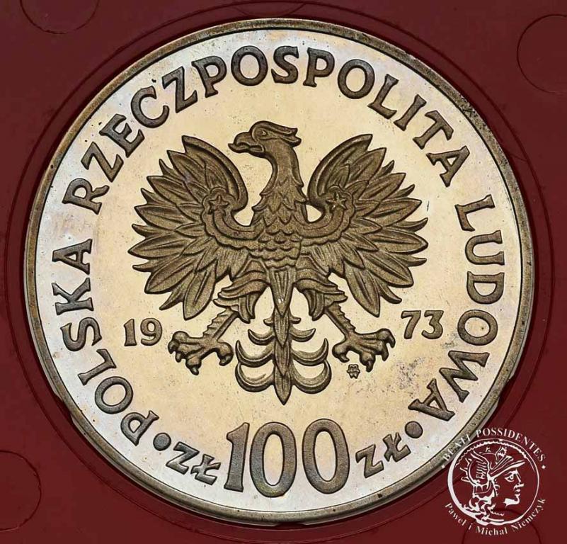RZADKIE PRÓBA Srebro 100 złotych 1973 Kopernik L-