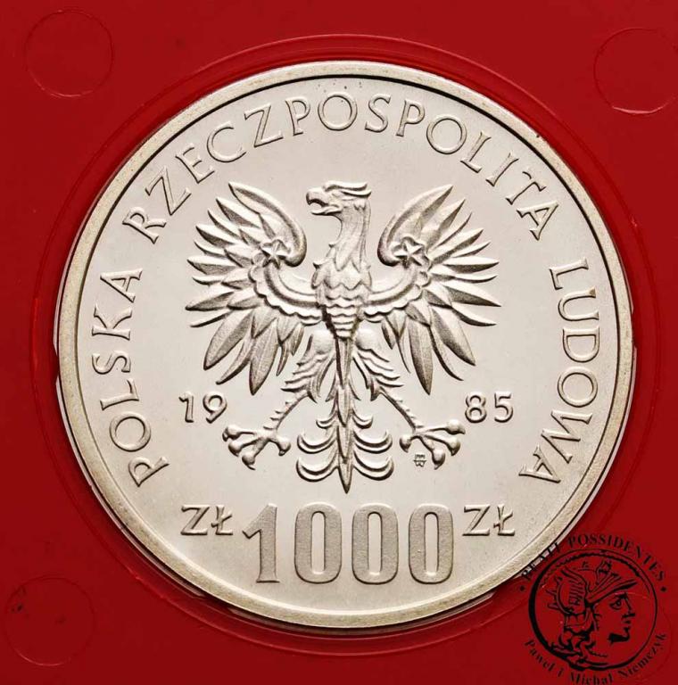 PRÓBA Srebro 1000 złotych 1985 Przemysław II st.L-
