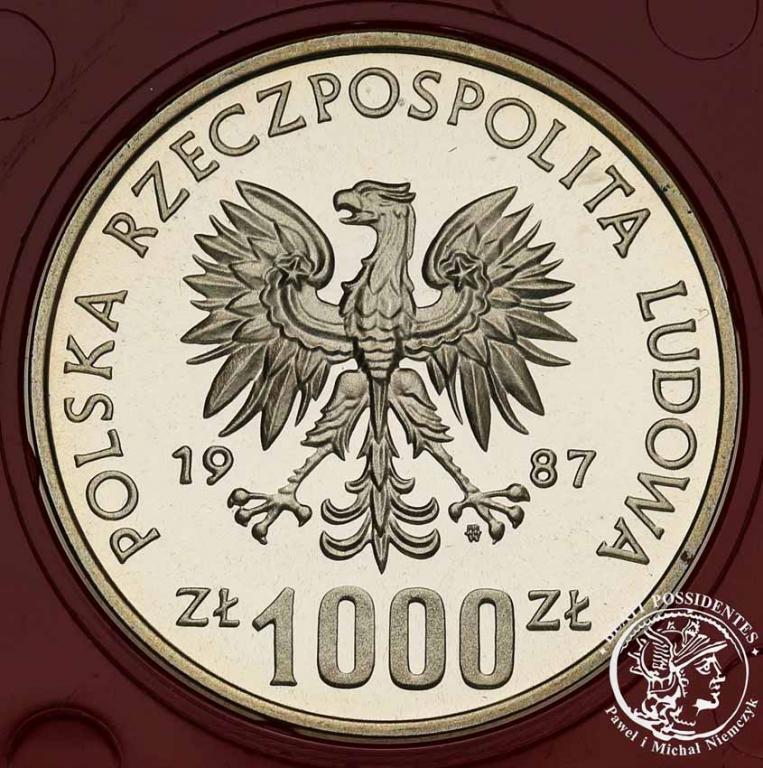 PRÓBA Srebro 1000 złotych 1987 Muzeum Śląskie st.L
