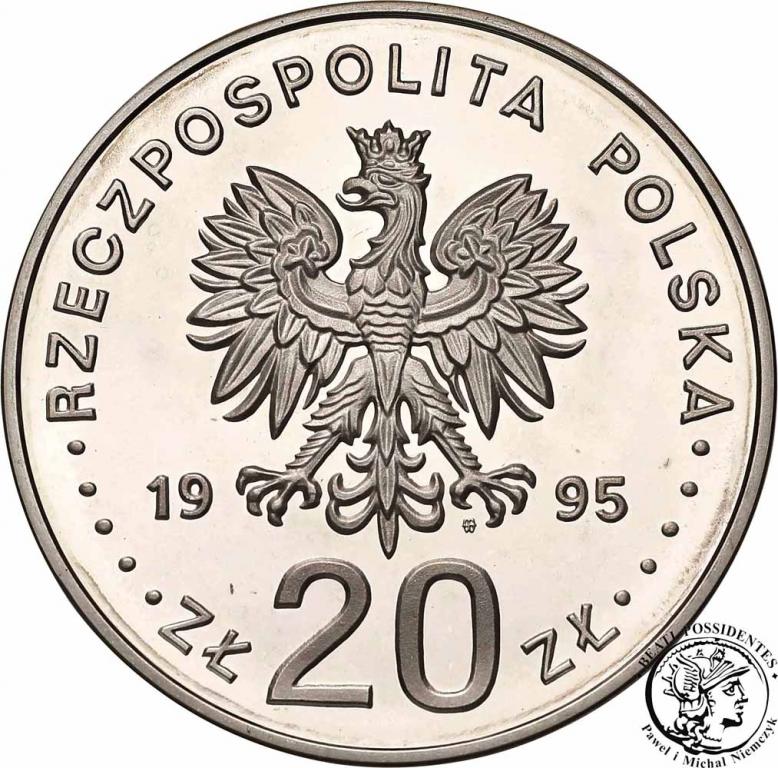 Polska III RP 20 złotych 1995 Katyń st.L-