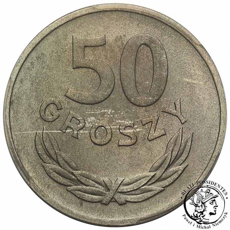 Polska PRL 50 groszy 1957 Al PCGS MS65
