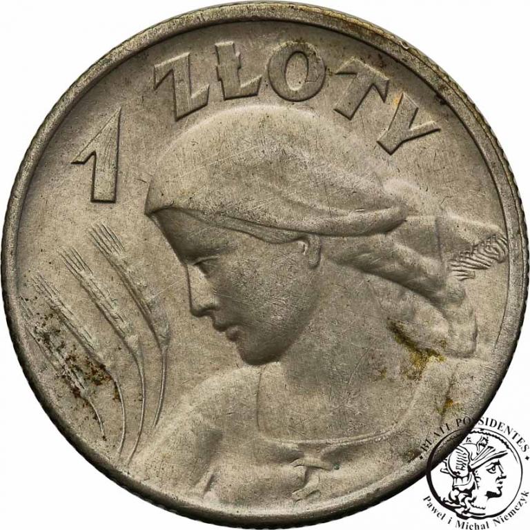 Polska II RP 1 złoty 1925 kobieta z kłosami st. 3-