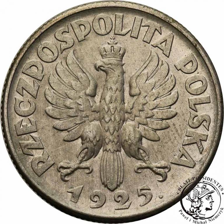Polska II RP 1 złoty 1925 kobieta z kłosami st. 3-