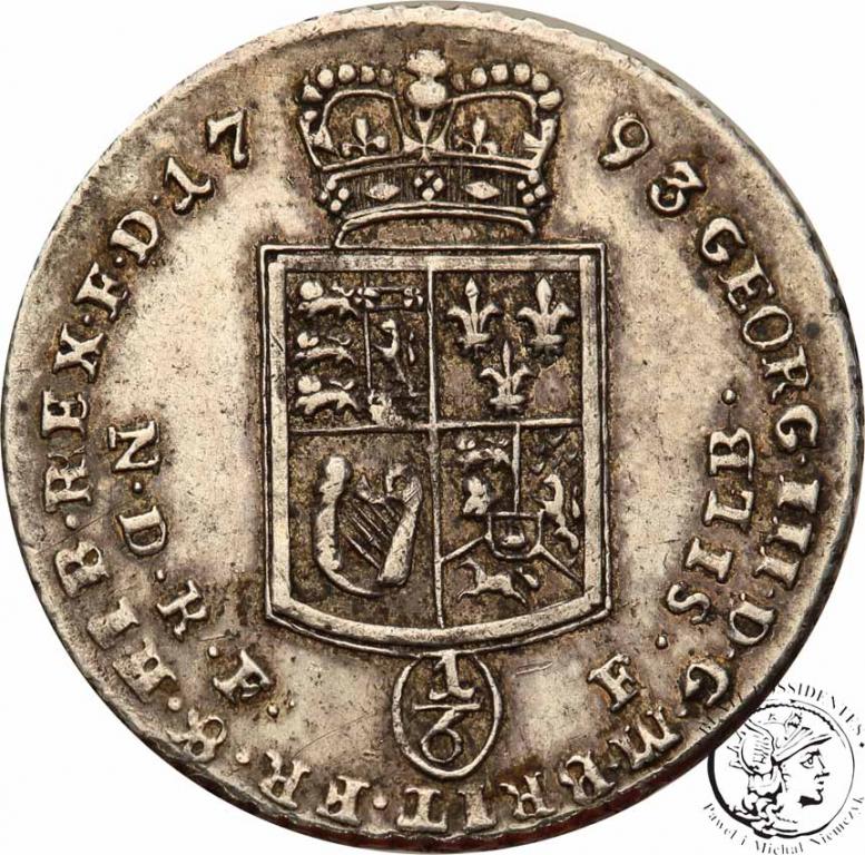Niemcy Braunschweig-Luneburg 1/6 Talara 1793 st.3+