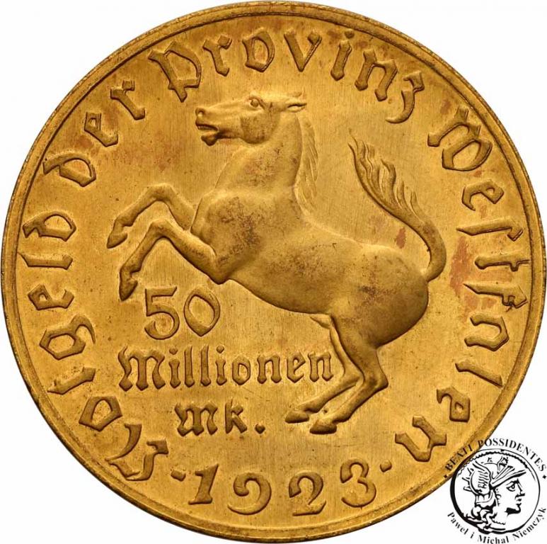 Niemcy Westfalia 50 milionów Marek 1923 st.2