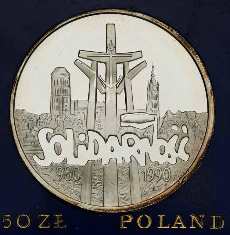 100 000 złotych 1990 Solidarność typ A st.1 PIĘKNY