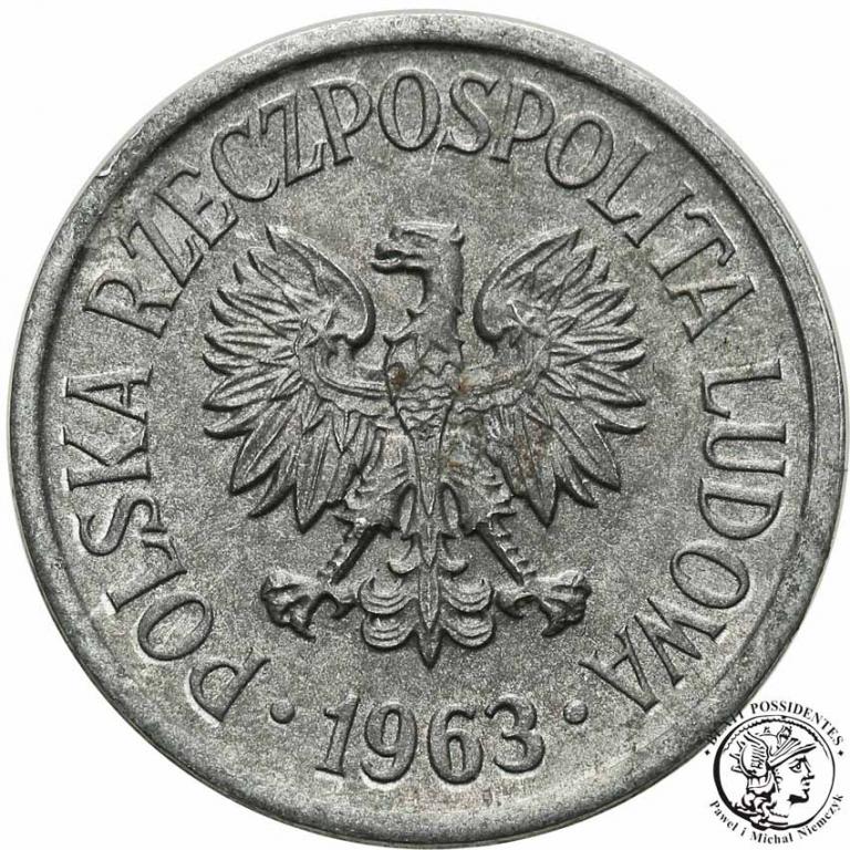Polska PRL 20 groszy 1963 st. 1-/2+