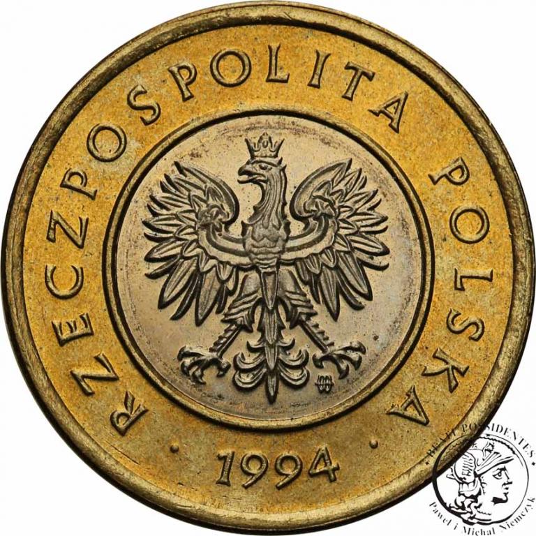 Polska III RP 2 złote 1994 st. 1/1-  RZADKIE