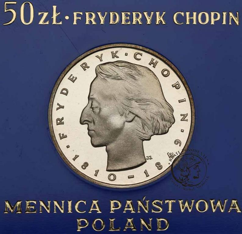 Polska PRL 50 złotych 1974 Fryderyk Chopin st.L-