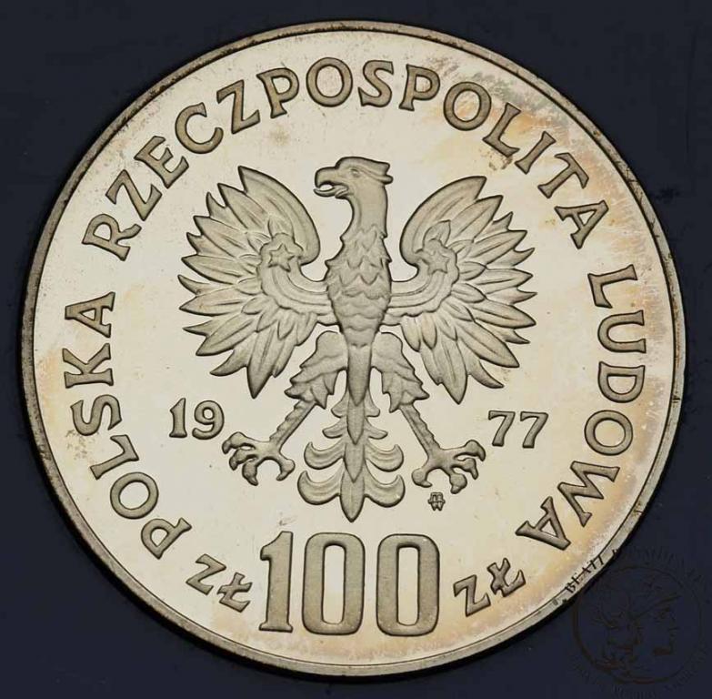 Polska PRL 100 złotych 1977 Henryk Sienkiewicz L-