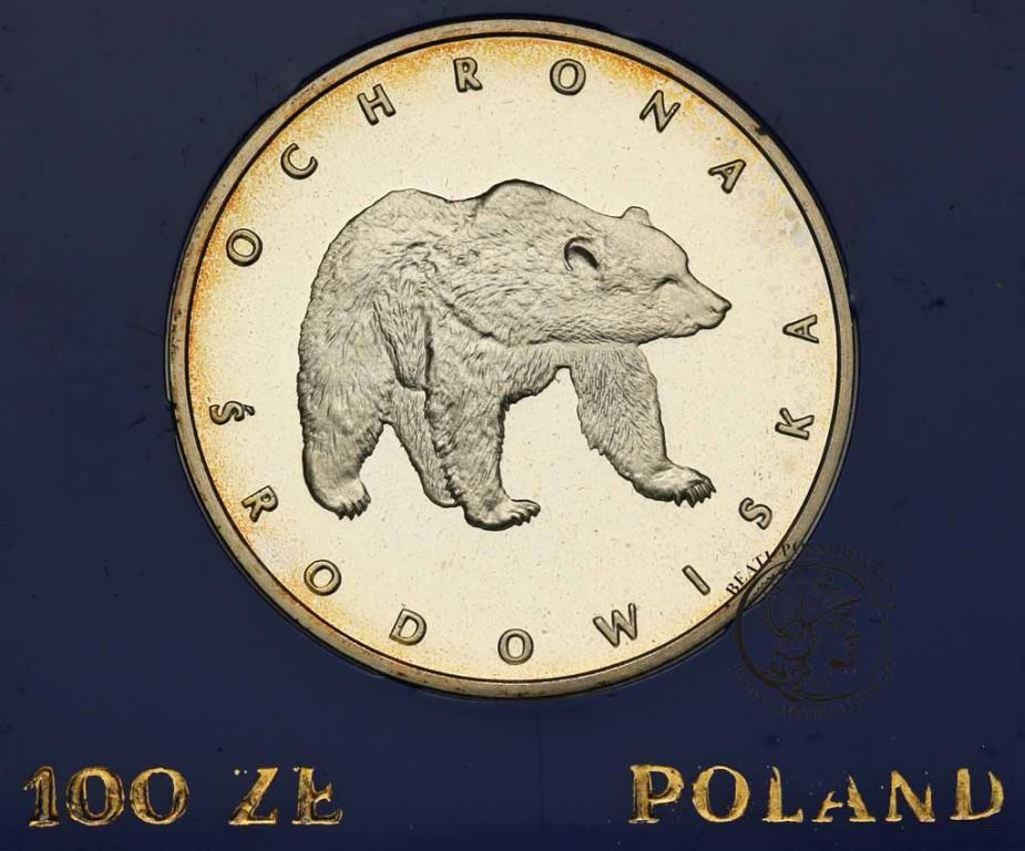 Polska PRL 100 złotych 1983 Niedźwiedź st.L-
