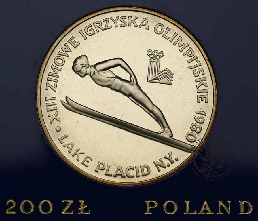 PRL 200 złotych 1980 Lake Placid b znicza st. L-