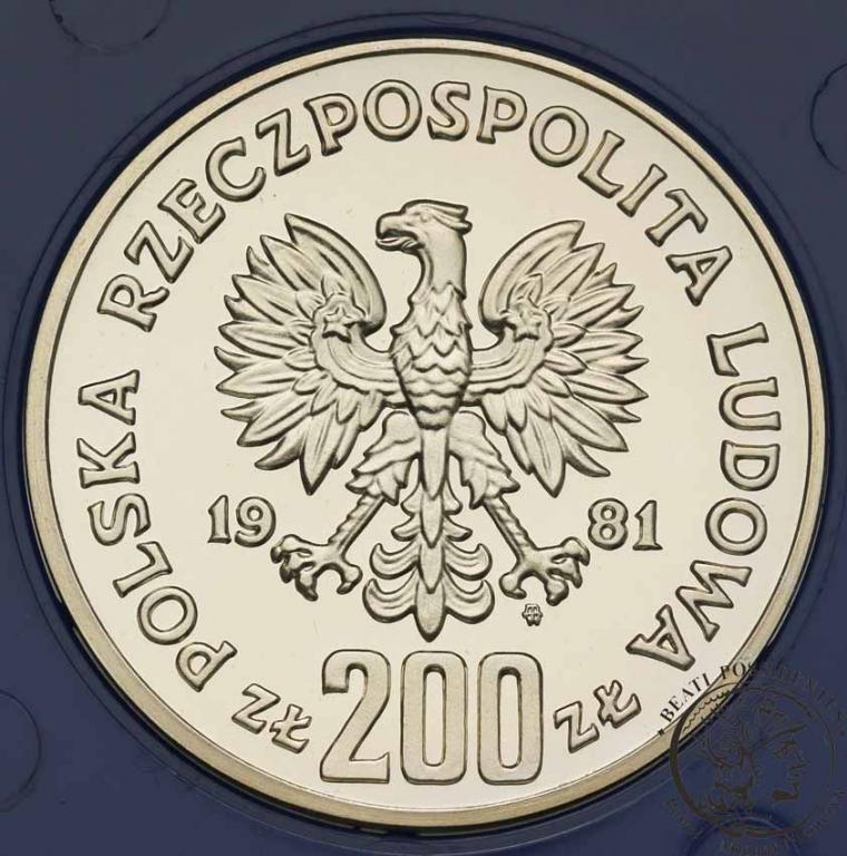 Polska PRL 200 złotych 1981 Śmiały st.L