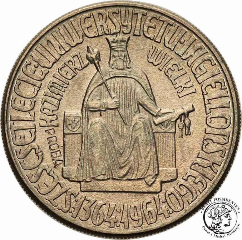 PRÓBA CuNi 10 złotych 1964 Kazimierz Wielki st1
