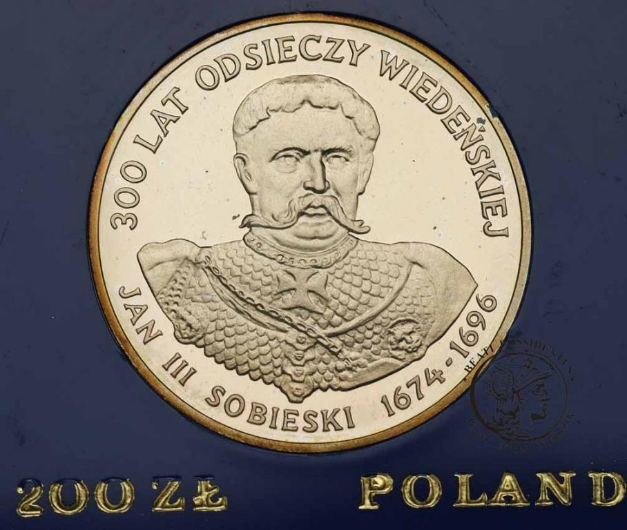 200 złotych 1983 Odsiecz Wiedeńska Sobieski st.L