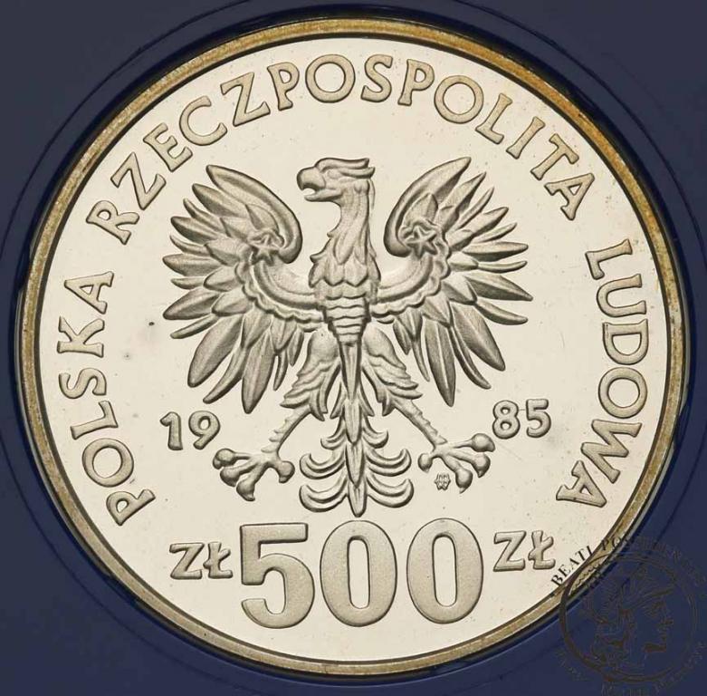 500 złotych 1985 Wiewiórka Ochrona Środowiska stL-