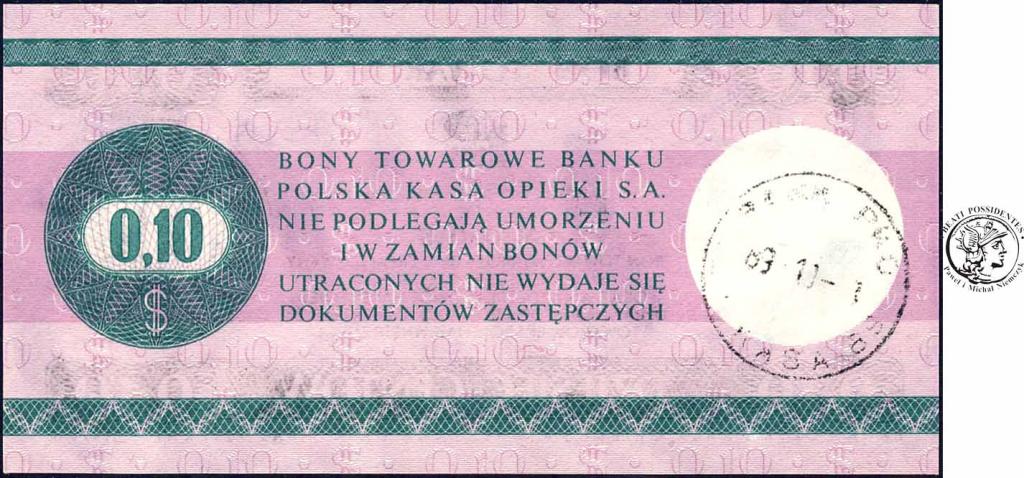 10 Centów 1979 seria IB bon towarowy Pekao st.1