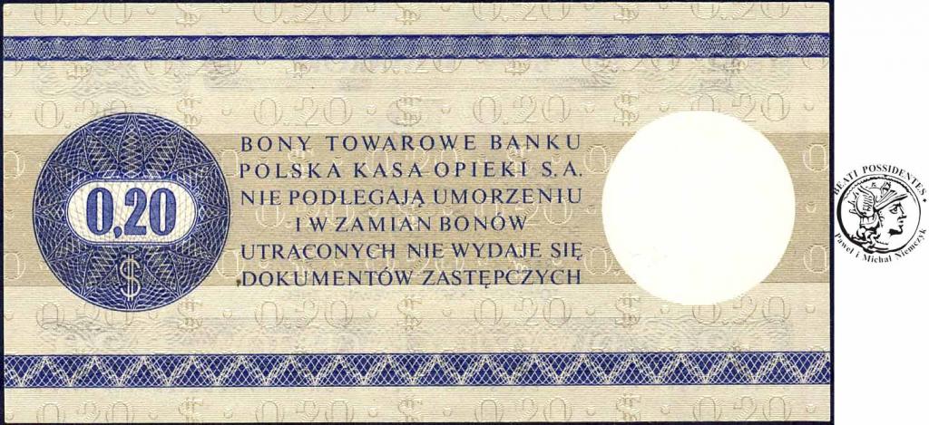 20 Centów 1979 seria HN bon towarowy Pekao st.1