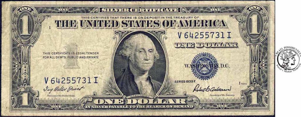 USA 1 $ dolar 1935 F st.3-