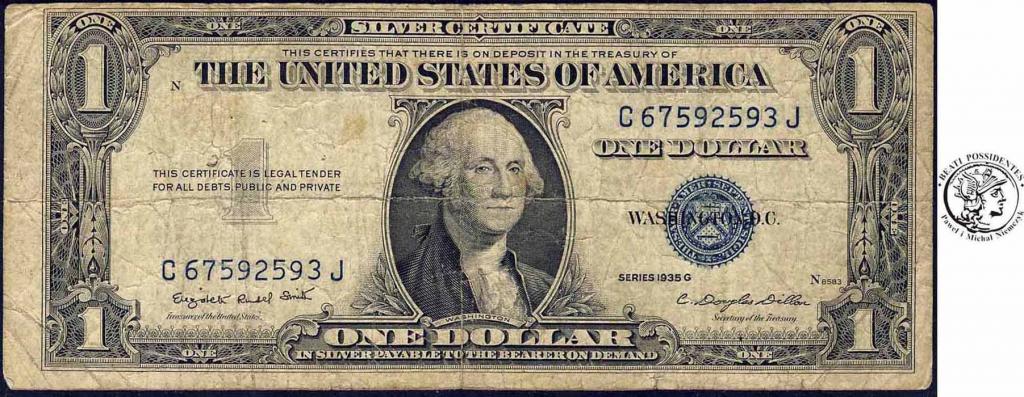 USA 1 $ dolar 1935 G st.3-