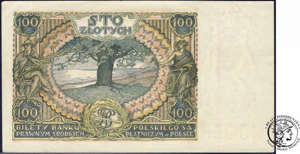 Banknot 100 złotych 1934 - ser. CS - st. 1-