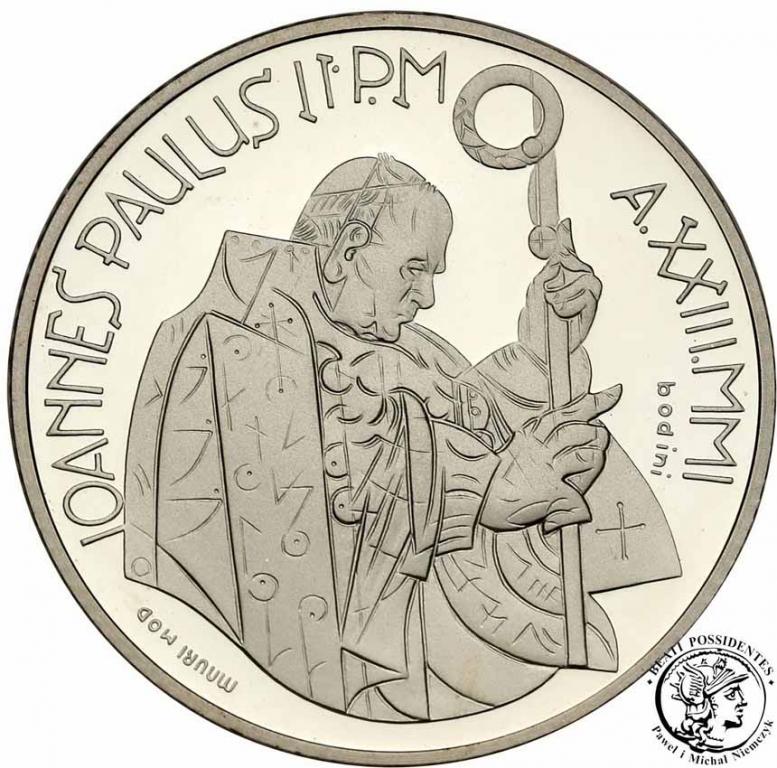 Watykan Jan Paweł II  2000 Lire 2001 lustrzanka sL