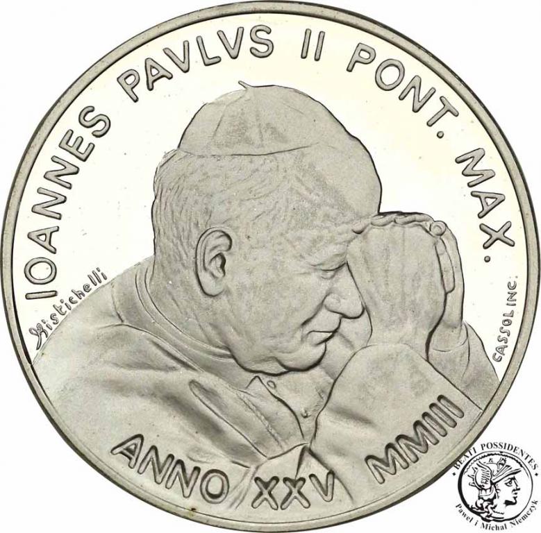 Watykan Jan Paweł II 5 Euro 2003 lustrzanka st. L
