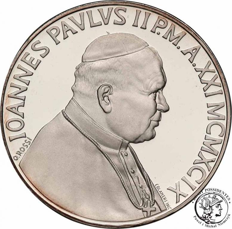 Watykan Jan Paweł II 500 Lire 1999 lustrzanka st.L