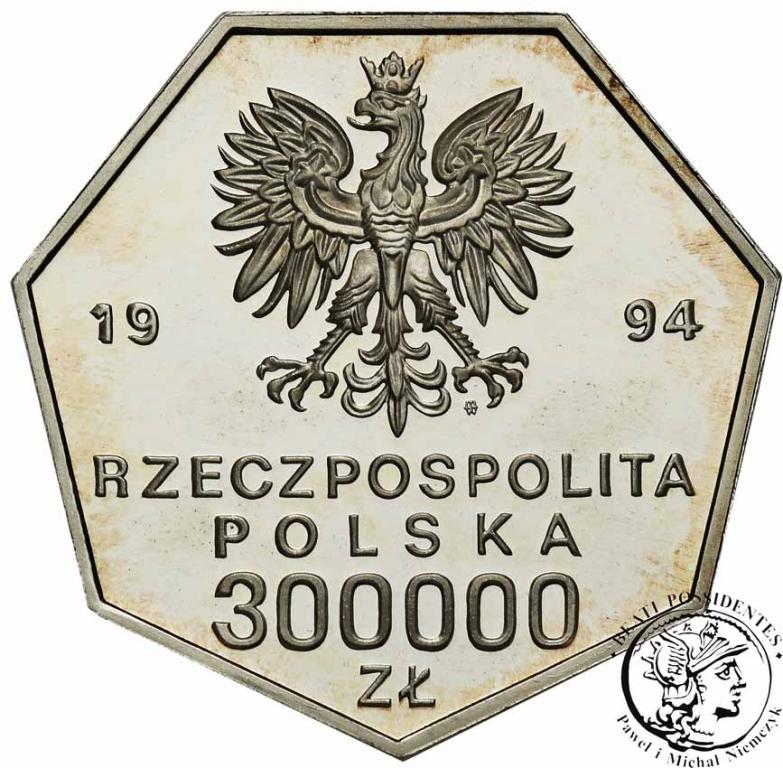 III RP 300 000 zlotych 1994 Odrodzenie Banku st.L-