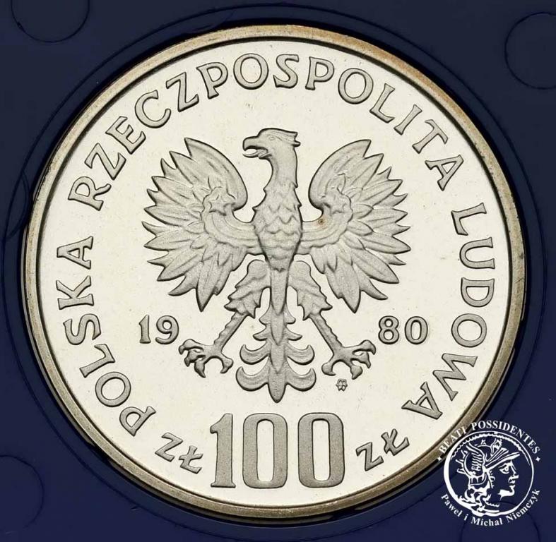 Polska PRL 100 złotych 1980 Kochanowski st.L-