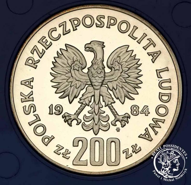 Polska PRL 200 złotych 1984 Sarajewo st. L-