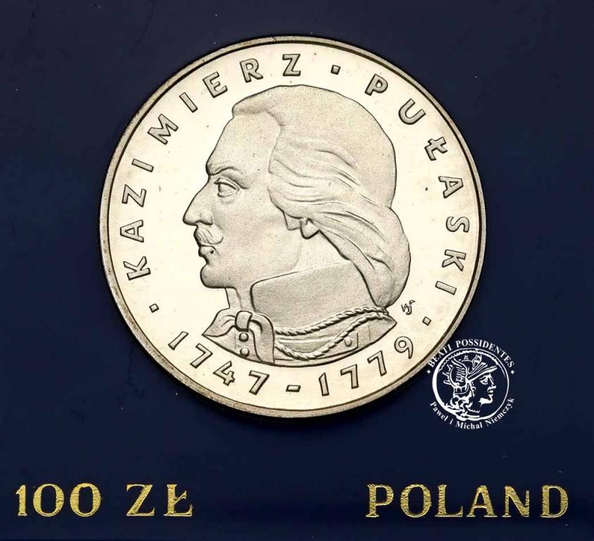 PRL 100 złotych 1976 Kazimierz Pułaski st.L-