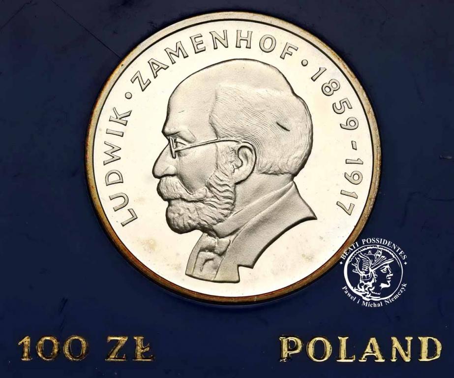 Polska PRL 100 złotych 1979 Ludwik Zamenhof st.L-