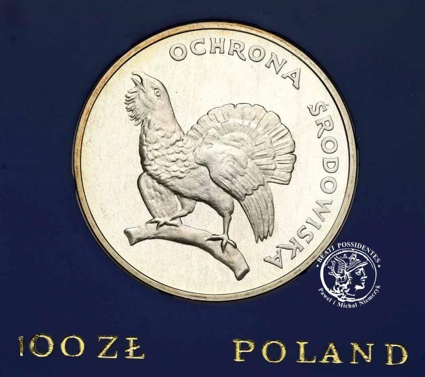 100 złotych 1980 Głuszec - Ochrona Środowiska st.L