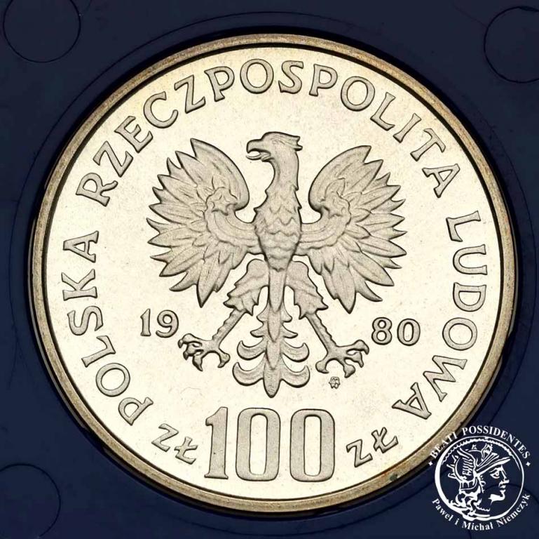 PRL 100 złotych 1980 Igrzyska XXII Olimpiady st.L