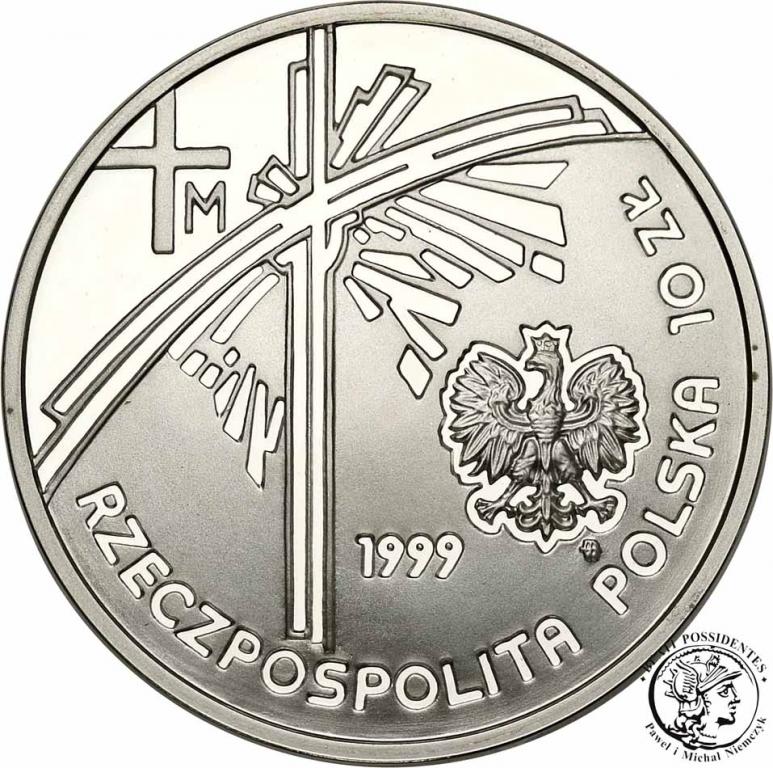 III RP 10 złotych 1999 Papież Pielgrzym st.L